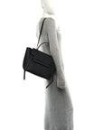 Grained Calfskin Mini Belt Bag Black