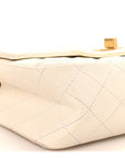 Aged Calfskin Quilted 2.55 Reissue Mini Flap White