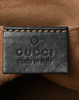 GG Supreme Monogram Calfskin Small Padlock Shoulder Bag Beige Black Cuir