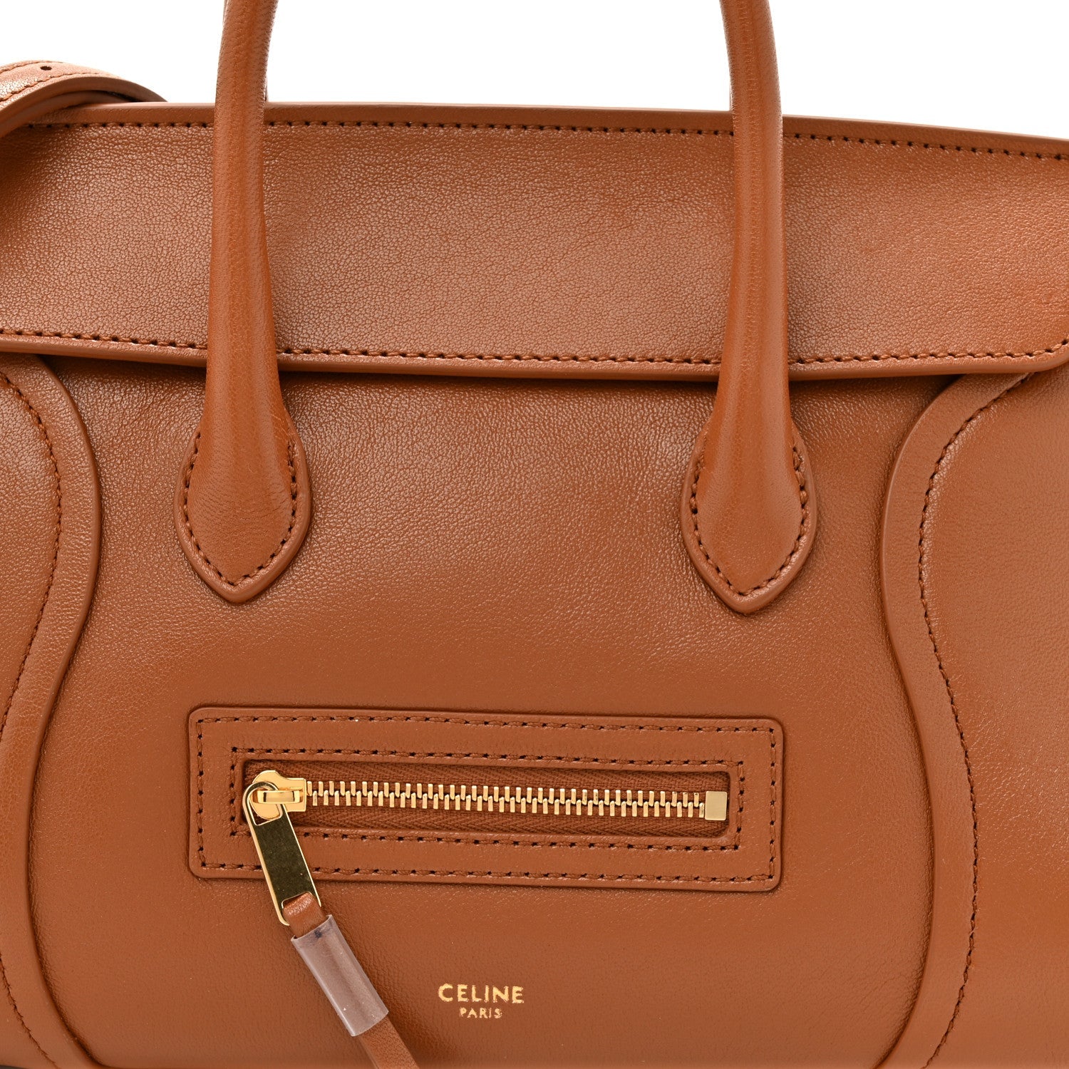 Supple Shiny Lambskin Small New Luggage Soft Tan