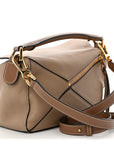 Grained Calfskin Small Puzzle Bag Sand Mink