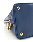 Saffiano Lux Medium Promenade Tote Bluette