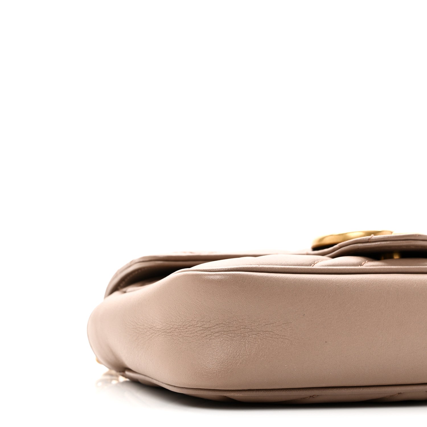 Calfskin Matelasse Super Mini GG Marmont Shoulder Bag Porcelain Rose