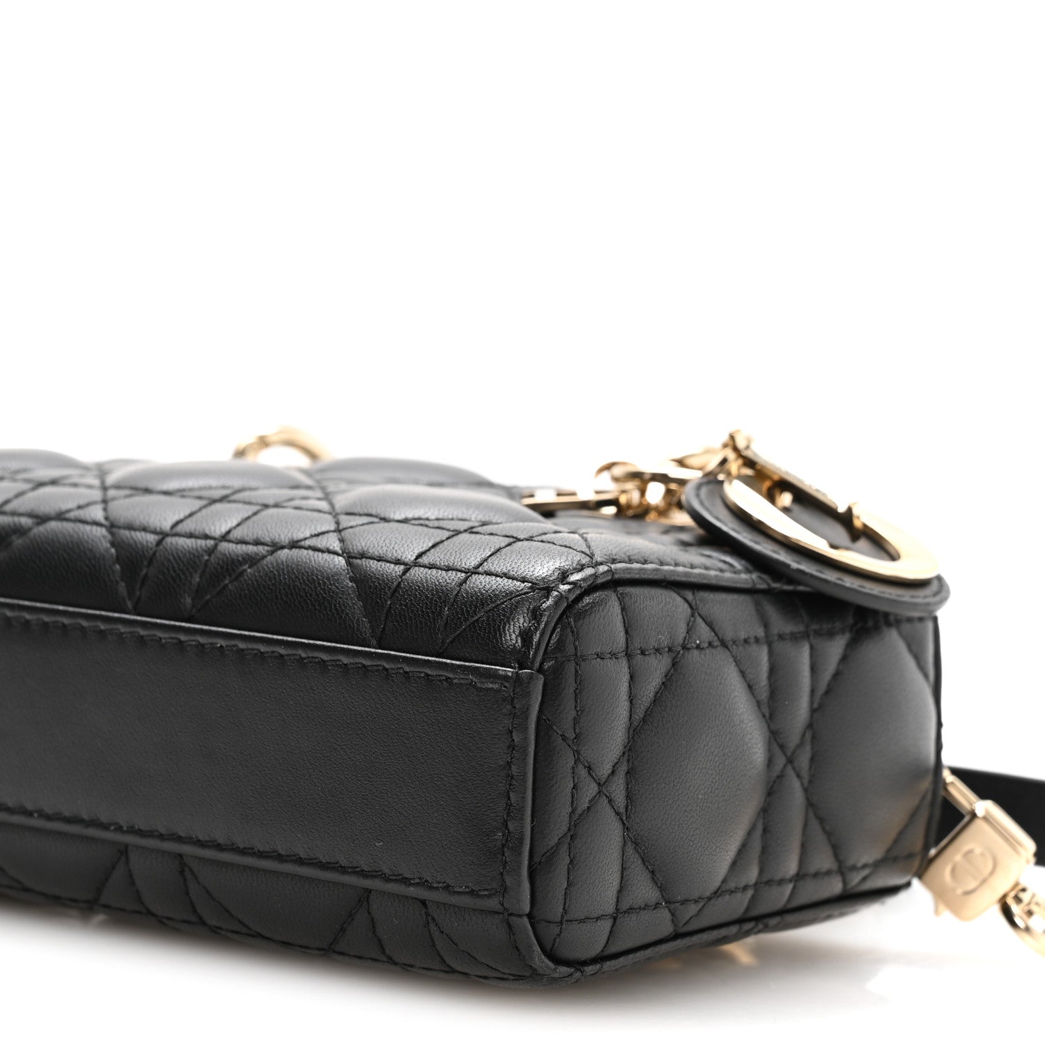 Lambskin Cannage Micro Lady D-Joy Black