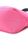Tessuto Nylon Soft Padded Shopping Tote Fuxia