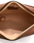 New Denim GG Monogram Dollar Calfskin Mini Ophidia Shoulder Bag Blue Tea Cuir Epilog