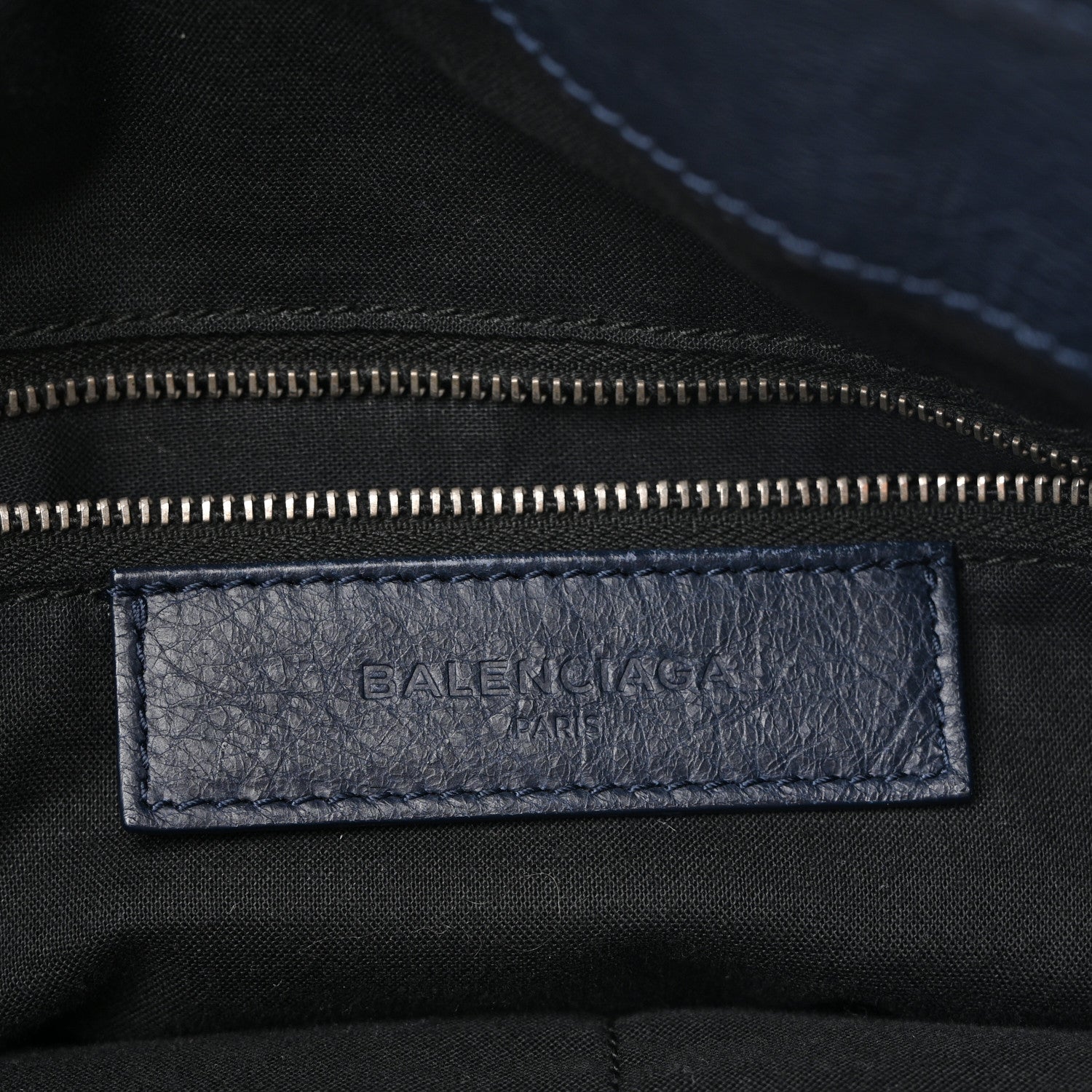 Agneau Classic Silver Hardware Hexagon Bleu Mineral