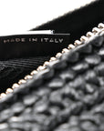 Yarn Raffia Effect Crochet Triangle Shoulder Bag Black