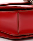 Box Calfskin Small Classic Box Flap Bag Red
