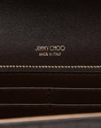 Calfskin Crocodile Embossed Emmie Clutch Bag Chocolate