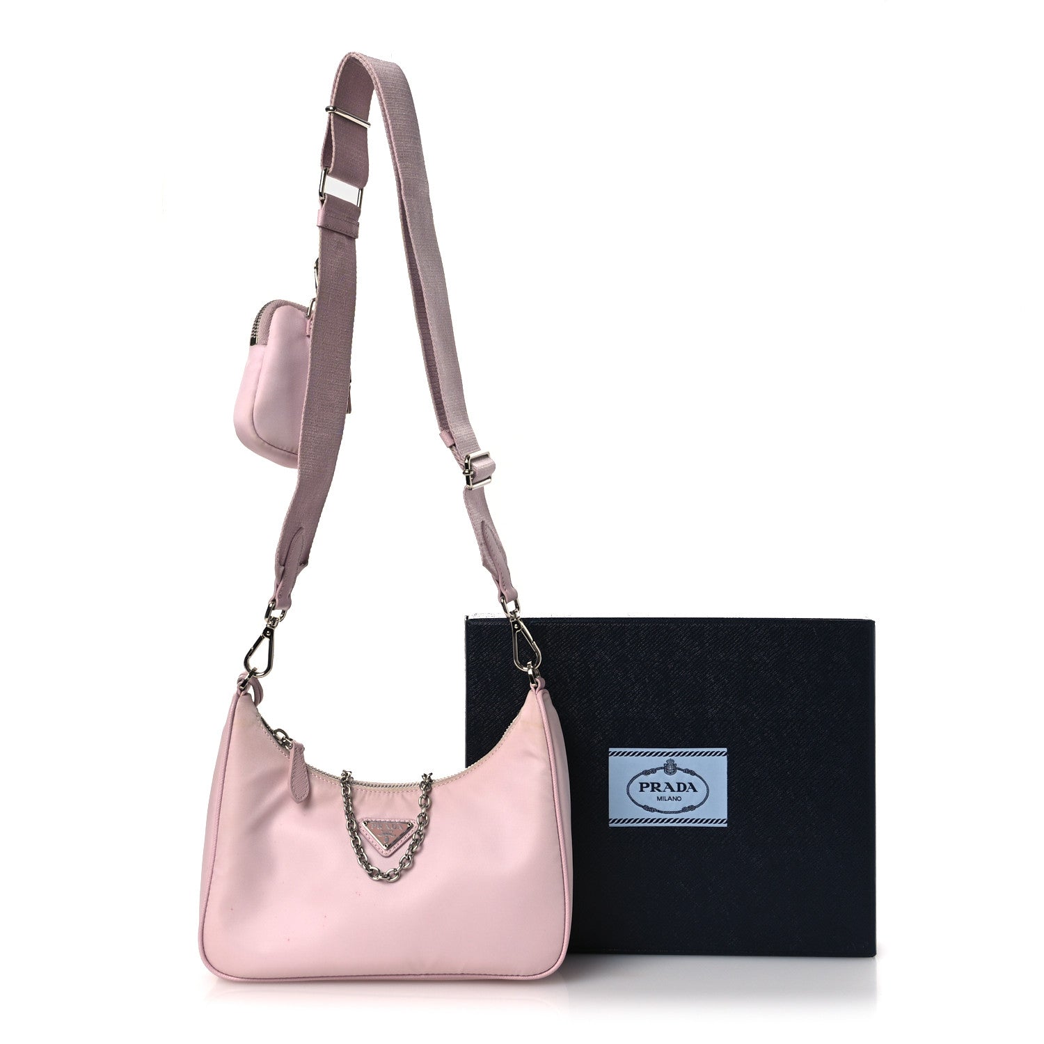 Nylon Re-Edition 2005 Shoulder Bag Alabastro