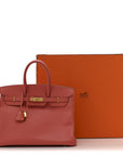 Epsom Birkin 35 Flamingo