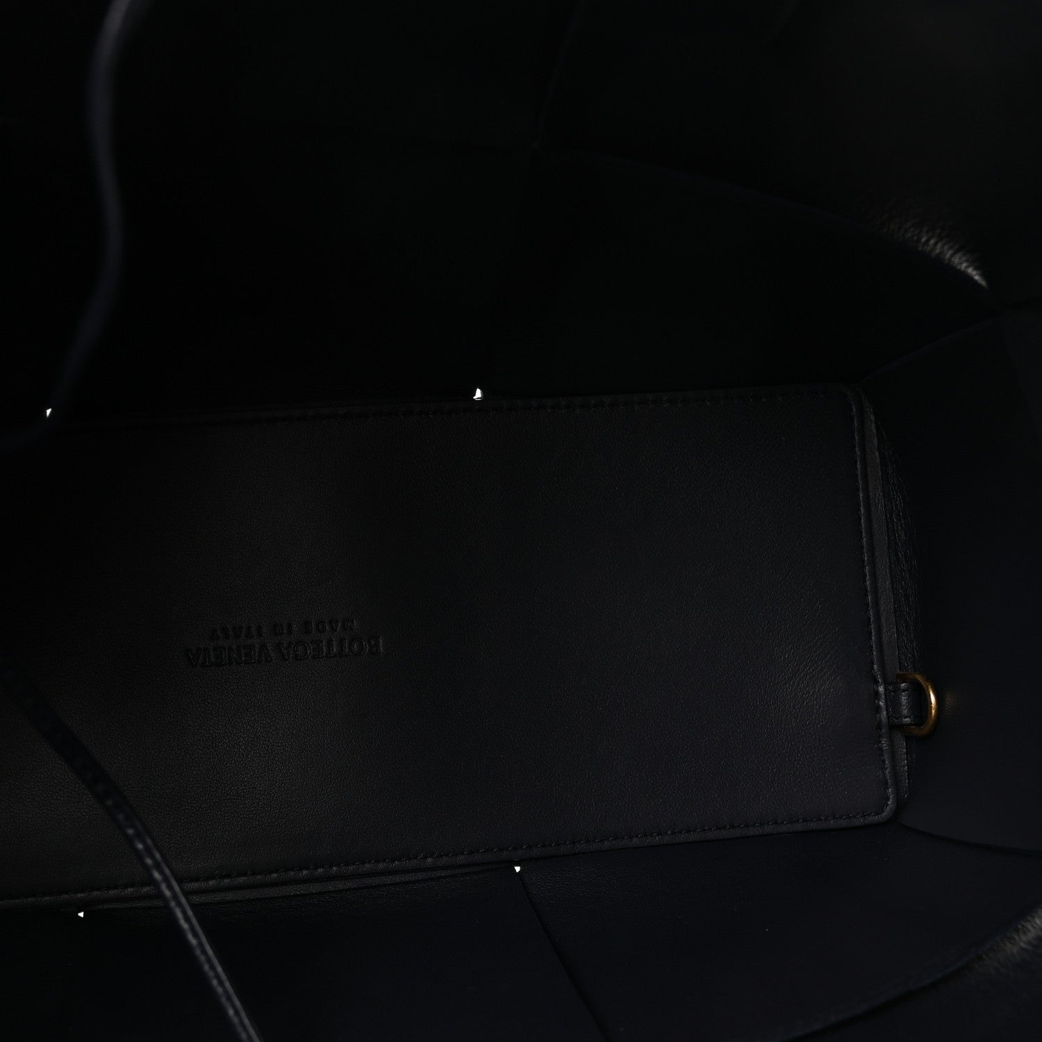 Nappa Maxi Intrecciato Small Arco Tote Navy