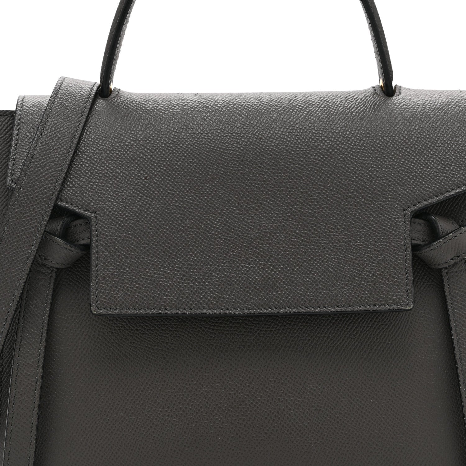 Baby Grained Calfskin Micro Belt Bag Grey