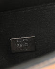 Vitello Dolce F is FNDI FF Embossed Micro Double Baguette Tobacco Black