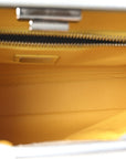 Vitello Morgan Shiny Nappa Medium Peekaboo Iconic Satchel Polvere Sunflower